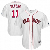 Red Sox 11 Rafael Denvers White Cool Base Jersey Dzhi,baseball caps,new era cap wholesale,wholesale hats